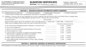 Elevation certificate